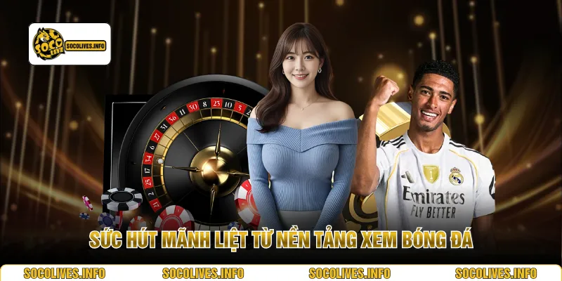 Sức hút mãnh liệt từ nền tảng xem bóng đá